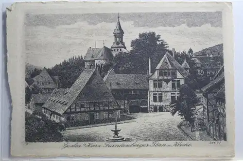 AK Goslar Harz. Frankenberger Plan u. Kirche #PH806