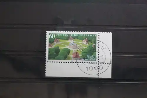 BRD 1312 gestempelt als Eckrand mit Formnummer 1 #UD259