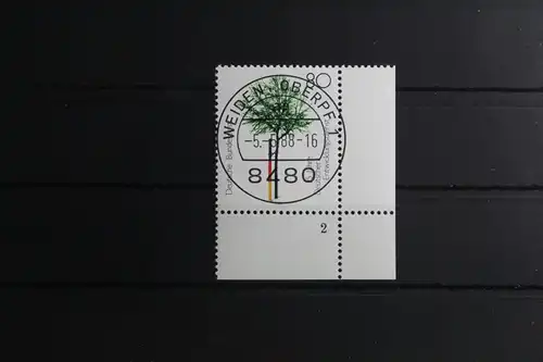BRD 1373 gestempelt als Eckrand mit Formnummer 2 #UE055