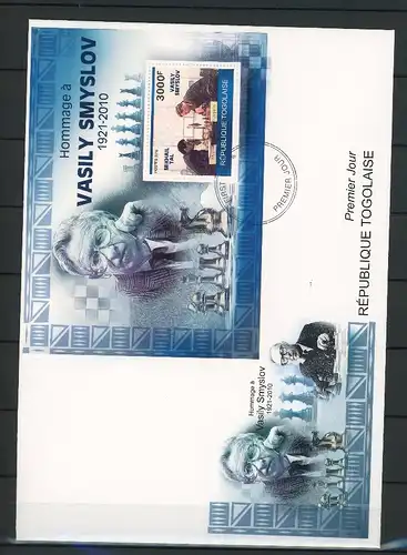 Togo Block 518 Schach Ersttagesbrief/FDC #Scha5257