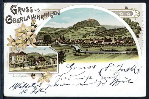 AK Oberlauchringen, Landkreis Waldshut Gasthof zum Wutachtal 1900 #HU269