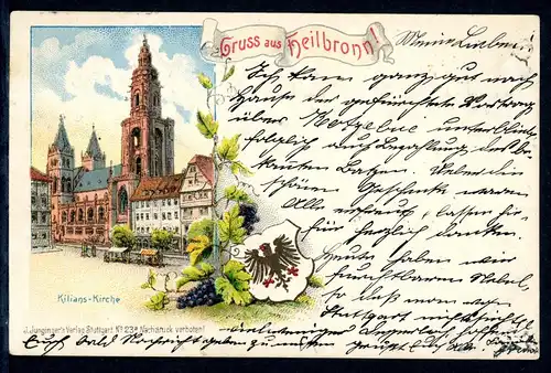 AK Heilbronn Kilians Kirche 1904 #HU288