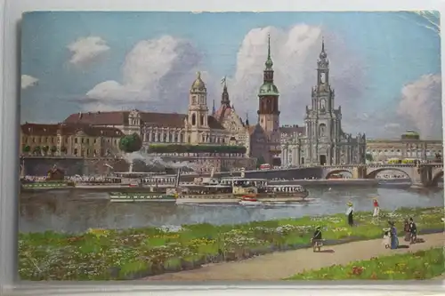 AK Dresden Ständehaus, Schloss u. Kath. Kirche 1909 #PH774