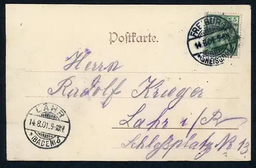 AK Freiburg/ Breisgau Gasthaus Zum Himmelreich 1901 #HU467