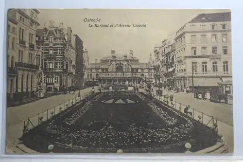 AK Ostende Le Kursaal et l' Avenue Léopold 1908 #PH803