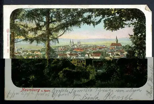 AK Naumburg/ Saale Burgenlandkreis Stadtpanorama 05.12.1906 #HU344