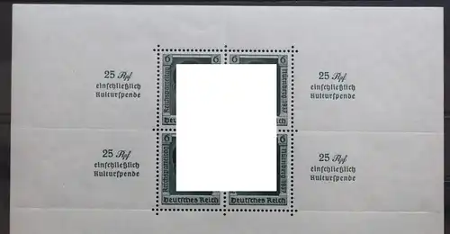 Deutsches Reich Block 11 postfrisch an der Seite leicht angetrennt #UG004