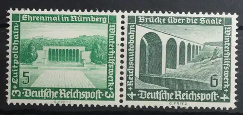 Deutsches Reich Zd W119 postfrisch Zusammendrucke #TZ253