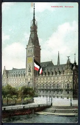 AK Hamburg Hamburger Rathaus, coloriert um 1910 #HU236