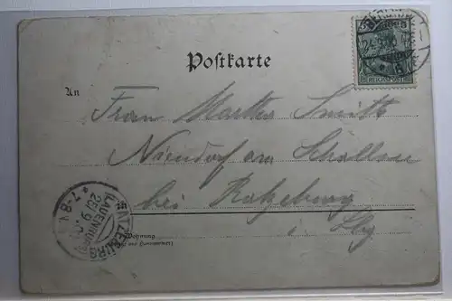 AK Deutschland Grußkarte - Behüt Dich Gott 1900 #PH926