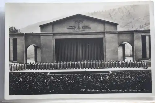 AK Oberammergau Passionsspiele - Bühne mit Chor 1934 #PH857