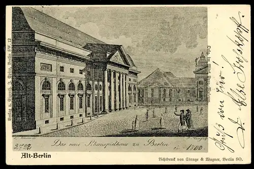 AK Berlin Neues Schauspielhaus 1903 #HU331