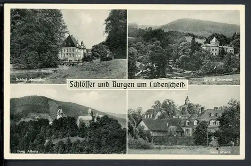 AK Lüdenscheid Märkischer Kreis Schlösser und Burgen 1964 #HU434