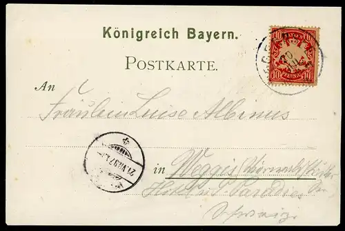 AK Tegernsee Landkreis Miesbach Tracht, Panorama 1897 #HU398