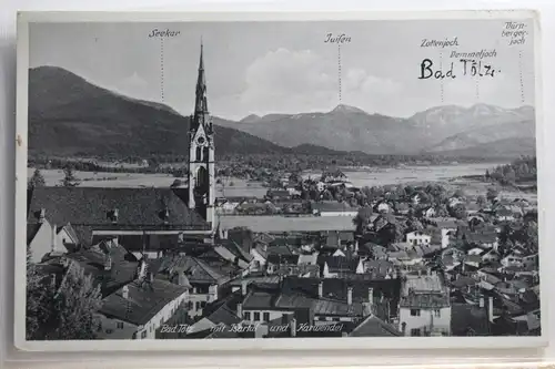 AK Bad Tölz mit Isartal und Karwendel 1941 #PH858