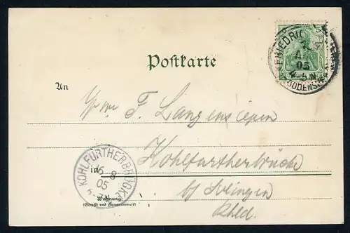 AK Friedrichshafen Bodenseekreis Bad Schachen, Schloß Montfort 1905 #HU496