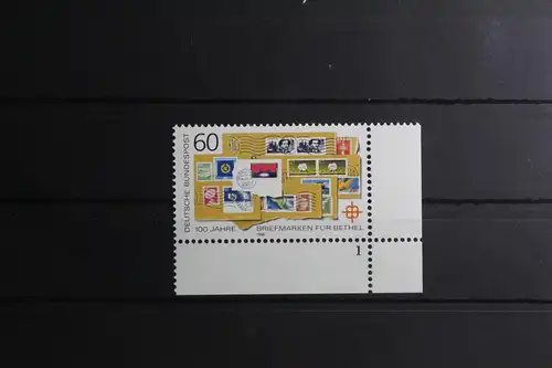 BRD 1395 postfrisch als Eckrand mit Formnummer 1 #UE471