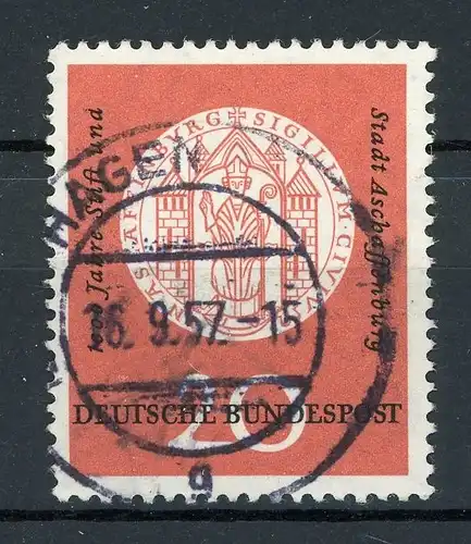 Bund Plattenfehler 255 I gestempelt geprüft Schlegel #HX153