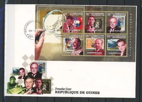 Guinea Kleinbogen 7536-41 Schach Ersttagesbrief/FDC #Scha5297