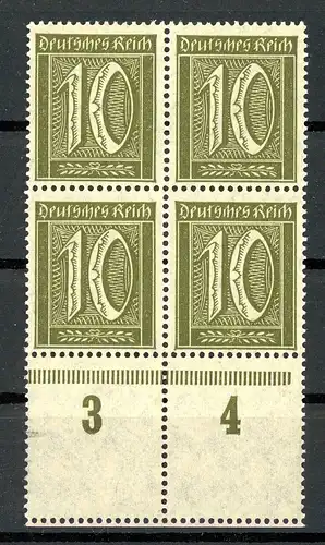 Deutsches Reich 2x 159 a L postfrisch im 4er Block #HX133