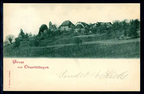 AK Obertüllingen, Landkreis Lörrach Dorfansicht 1901 #HU256