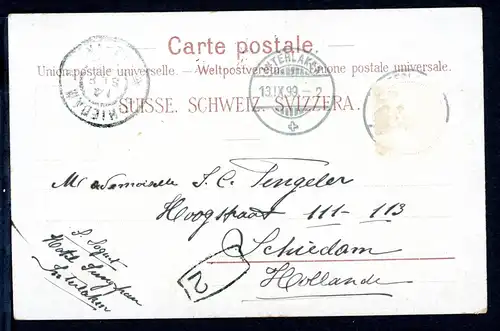 AK Interlaken , Kanton Bern, Schweiz Grand Hotel Jungfrau 1899 #HU306