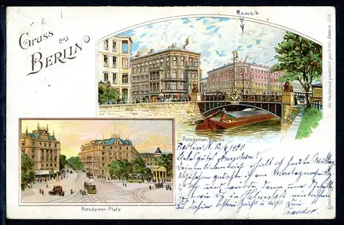 AK Berlin Potsdamer Brücke, Potsdamer Platz 1900 #HU274