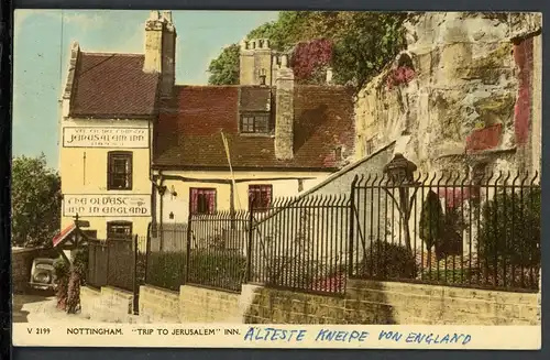 AK Nottingham Großbritannien The Oldest Inn in England 1957 #HU440