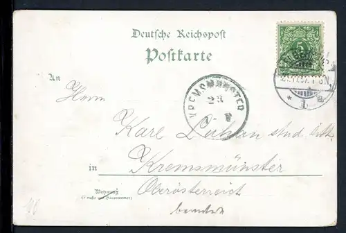 AK Elberfeld, Wuppertal Zoologischer Garten, Haardt, Neues Rathaus 1897 #HU227