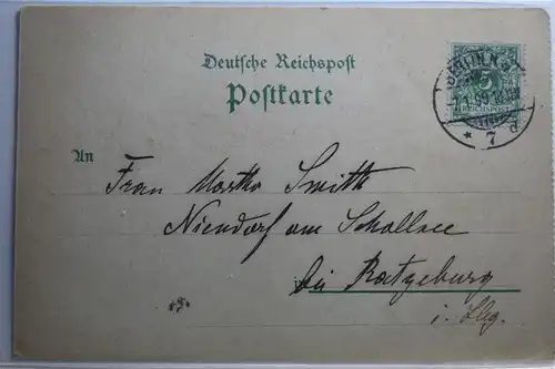 AK Berlin Mehrbildkarte (Rathaus usw.) 1899 #PH837