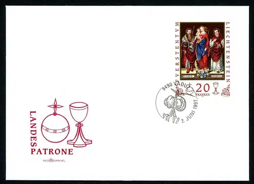 Liechtenstein 1151 Ersttagesbrief/FDC #HX028