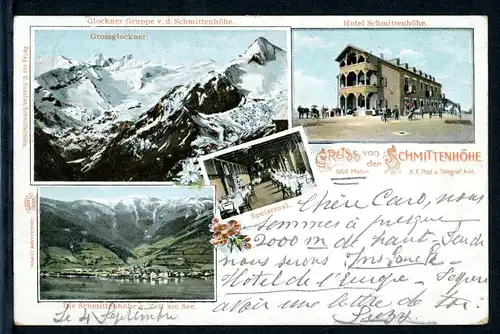 AK Schmittenhöhe, Salzburg Grossglockner, Zell am See, Hotel 1900 #HU309