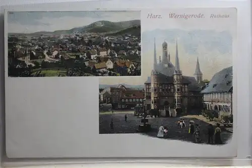 AK Wernigerode Mehrbildkarte (Rathaus usw.) #PH937