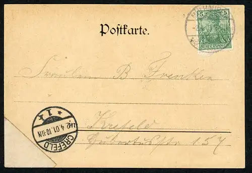 AK Mülhausen Grefrath Kreis Viersen Pensionat Unserer Lieben Frau 1901 #HU462