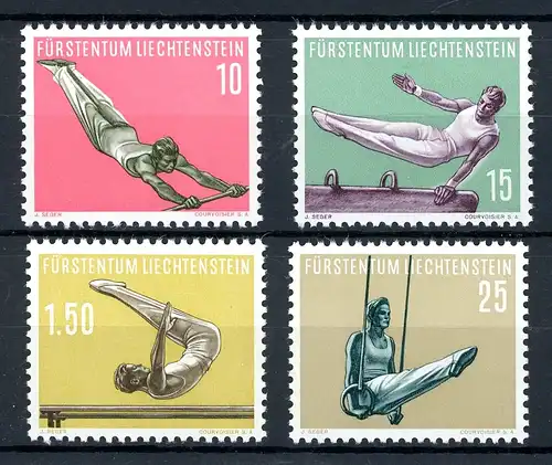 Liechtenstein 353-356 postfrisch Sport #HX010