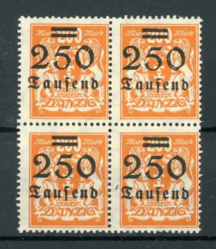 Danzig 4er Block 160 postfrisch #JJ495