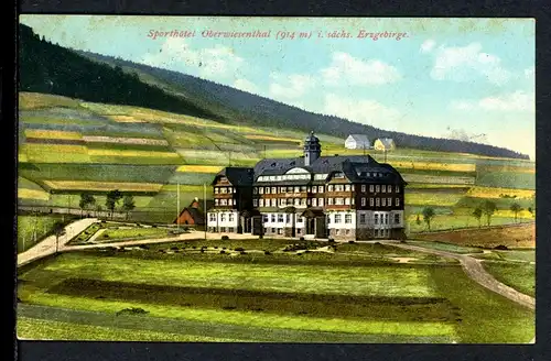 AK Oberwiesenthal, Erzgebirge Sporthotel Oberwiesenthal 1915 #HU389