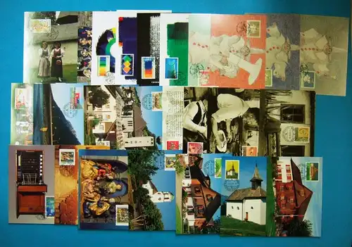 Liechtenstein 156-165 kpl. Jahrgang 1998 Maximumkarte #HX057