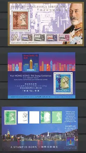 HongKong-China Block 26, 27 + 31 postfrisch #HX173