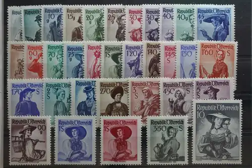 Österreich 893-926 postfrisch Trachten #UF366