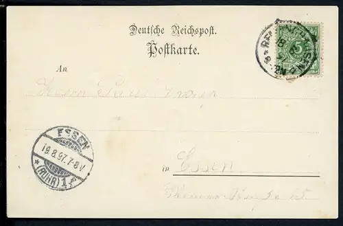 AK Rellinghausen Essen Die schwarze Lene, Villa Hügel 1897 #HU442