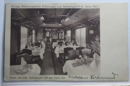 AK Deutschland Mitropa - Gruß aus dem Speisewagen 1925 #PH893