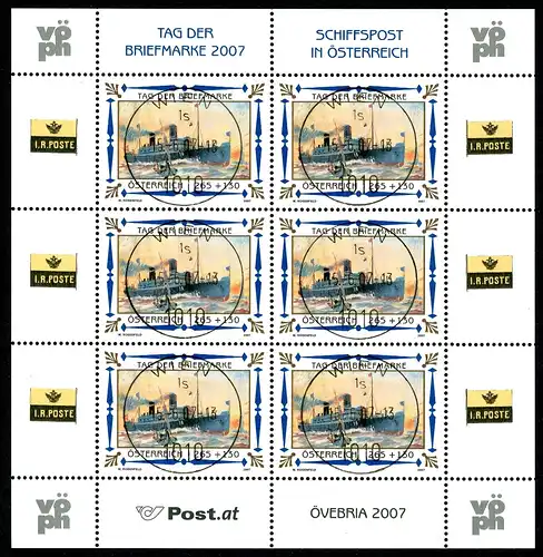 Österreich Kleinbogen 2669 gestempelt Tag der Briefmarke #HU416