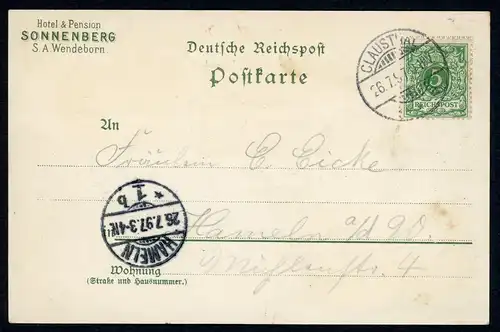 AK Oderteich, Harz Hotel Sonnenberg, Restaurant Oderteich 1897 #HU429