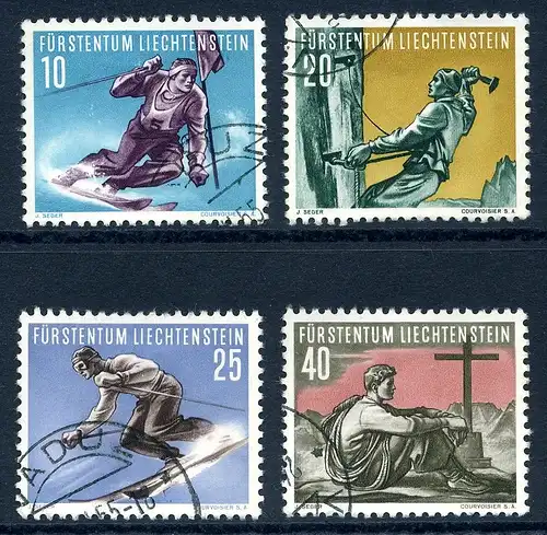 Liechtenstein 334-337 gestempelt #HX064
