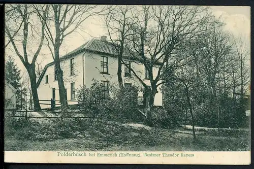 AK Polderbusch Emmerich Kreis Kleve Theodor Reyers 1913 #HU441