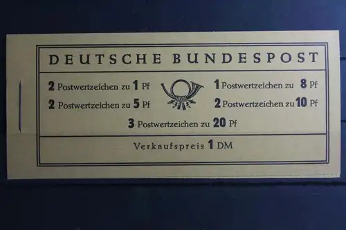BRD MH 4 Y II RLV III postfrisch Markenheftchen mit H-Blatt 8 Y II #UF478