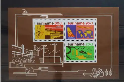 Suriname Block 21 mit 835-837 postfrisch #UA714
