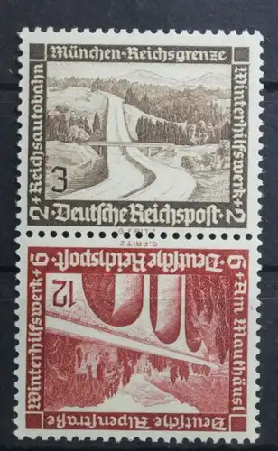 Deutsches Reich Zd SK30 postfrisch Zusammendruck #UG250