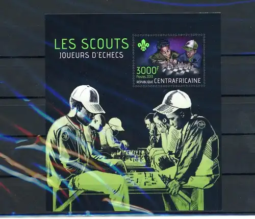 Zentralafr. Republik Block 1084 gestempelt Schach #GB155